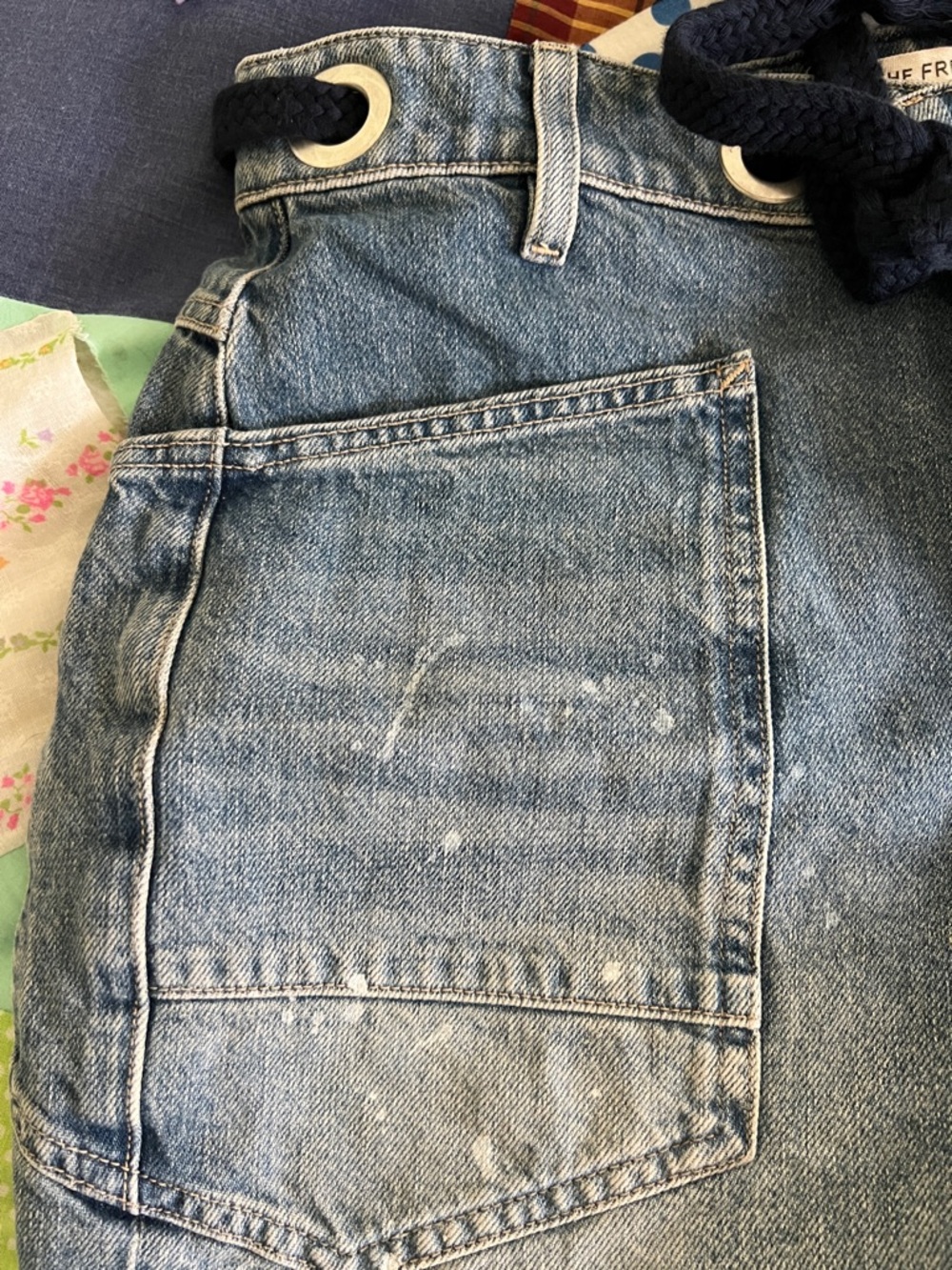 Free People denim shorts in very good condition. - Picture 9 of 12